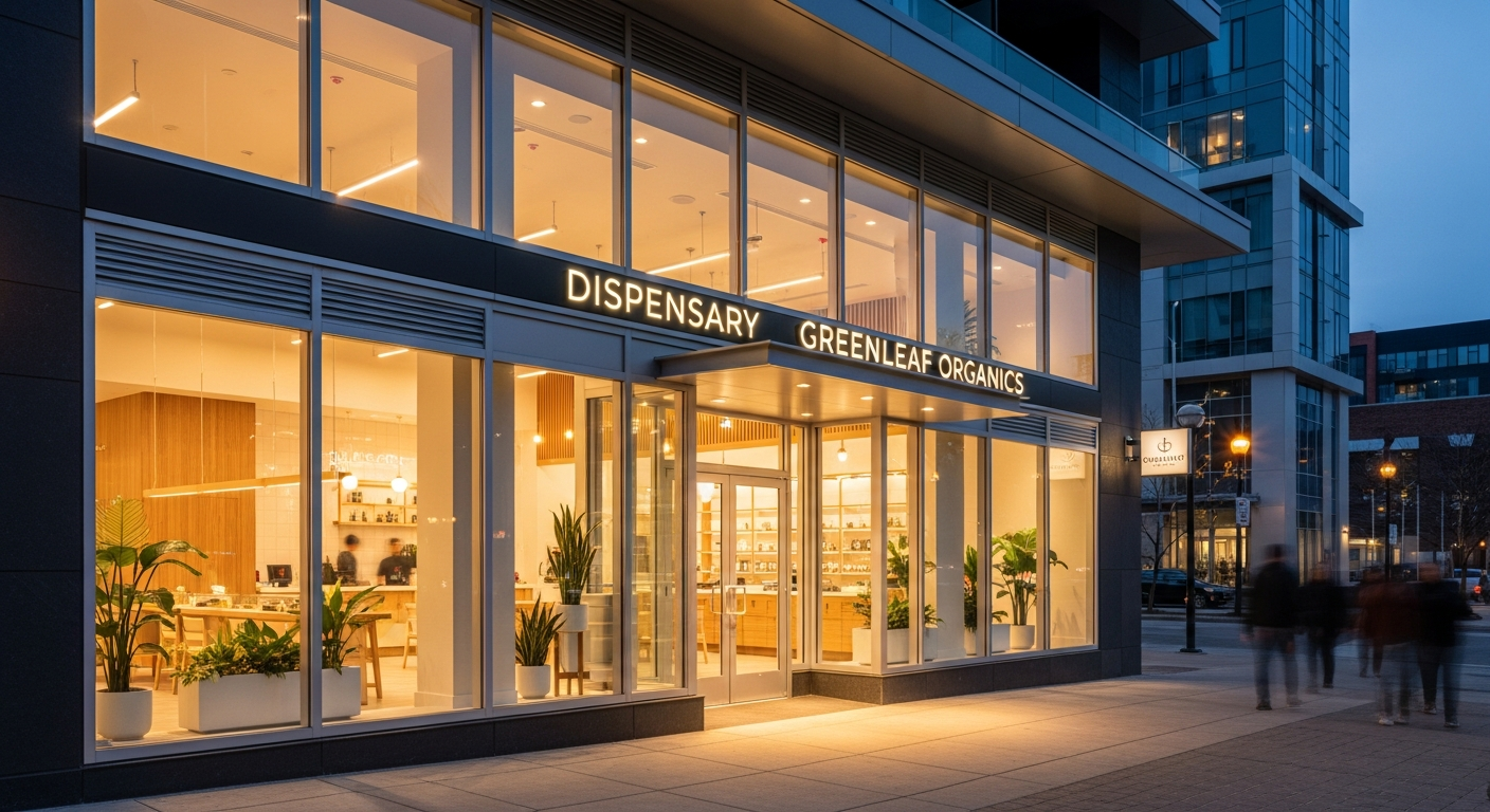 Modern cannabis dispensary